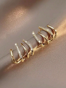 Brincos Quatro Pontas - Banhados a Ouro 18k